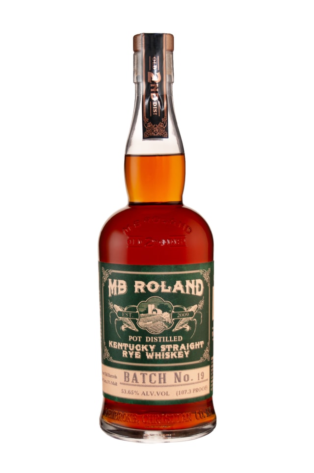 Kentucky straight Rye Whiskey bottle front